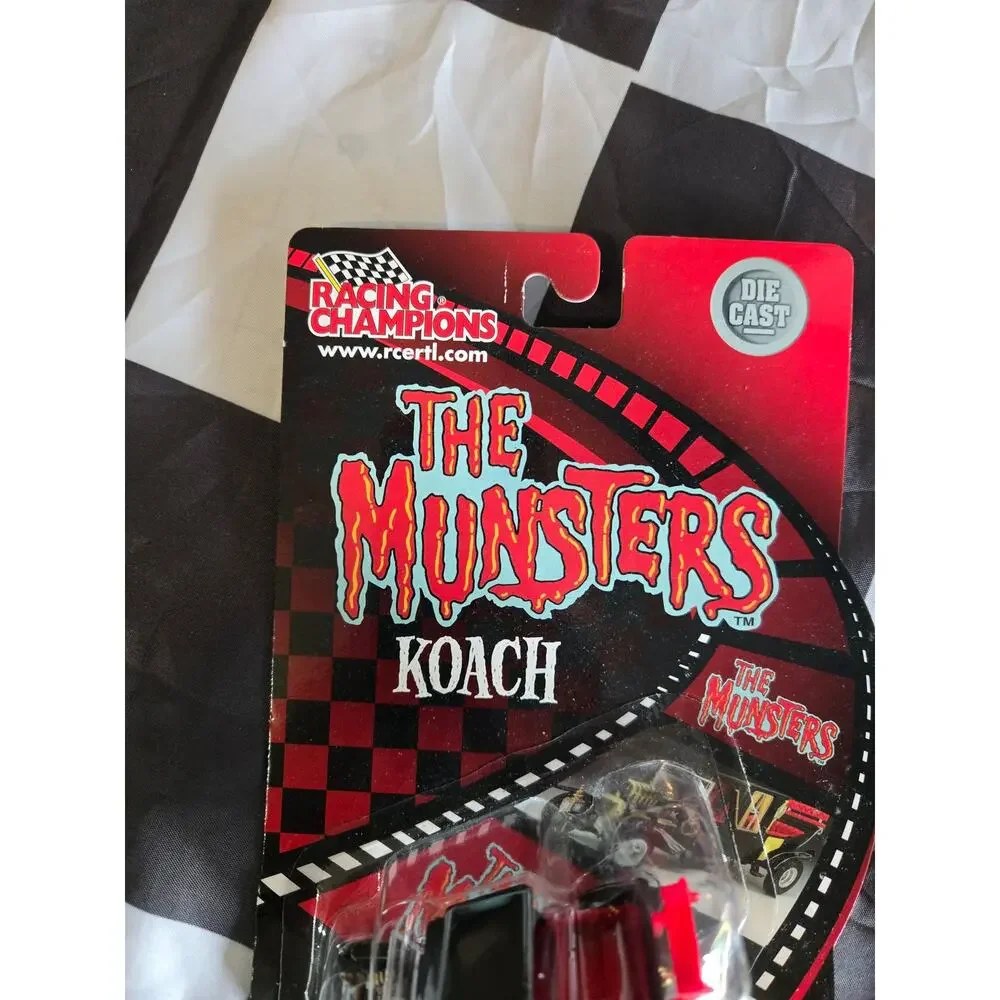 The Munsters Koach Die-Cast Car Racing Champions 2002 - New On Card Vintage
